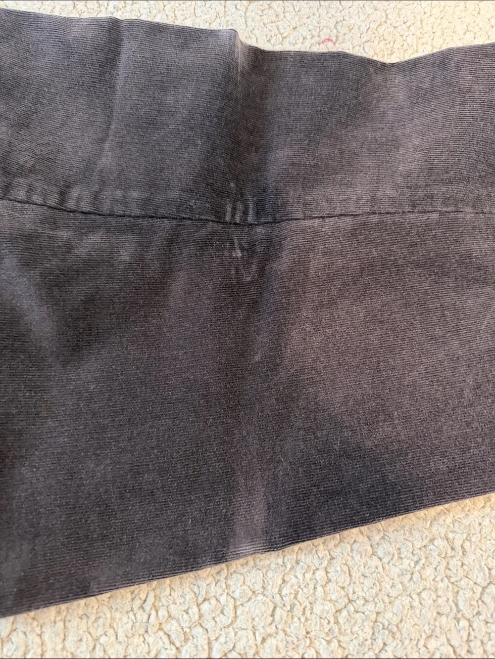 croft & barrow Women's Stretch Straight Leg Corduroy Pants in Charcoal